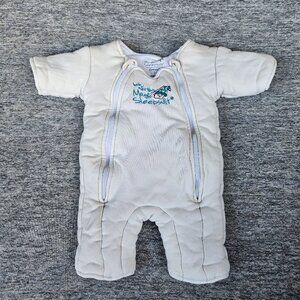 Baby Merlin's Magic Sleepsuit Small 3-6 Months Yellow Swaddle Suit Sleep Sack